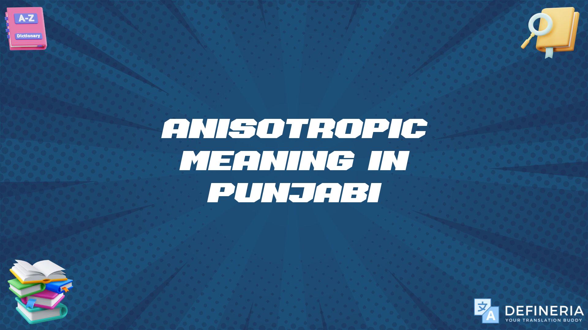 Anisotropic Meaning In Punjabi