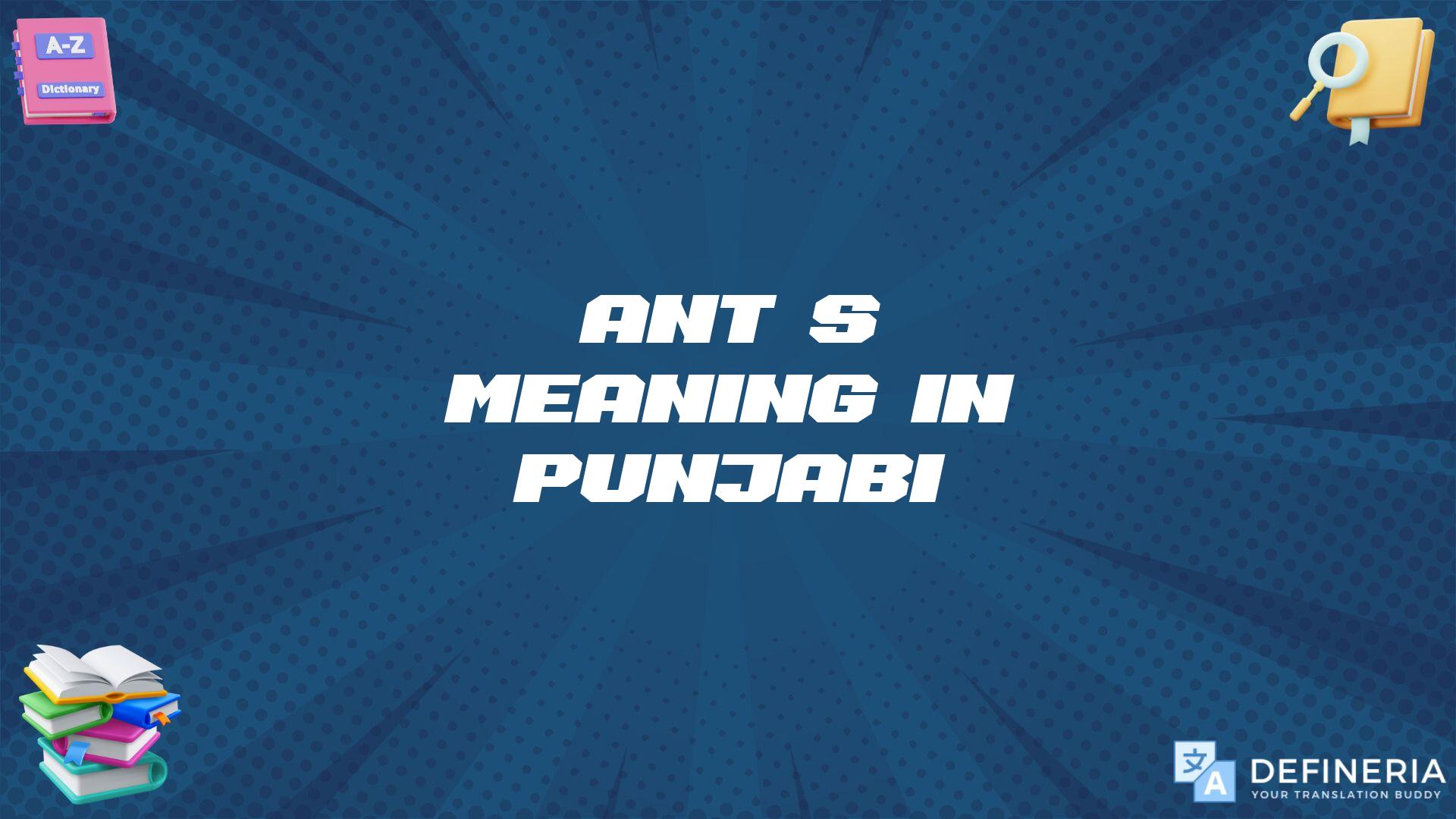 Ant’s Meaning In Punjabi