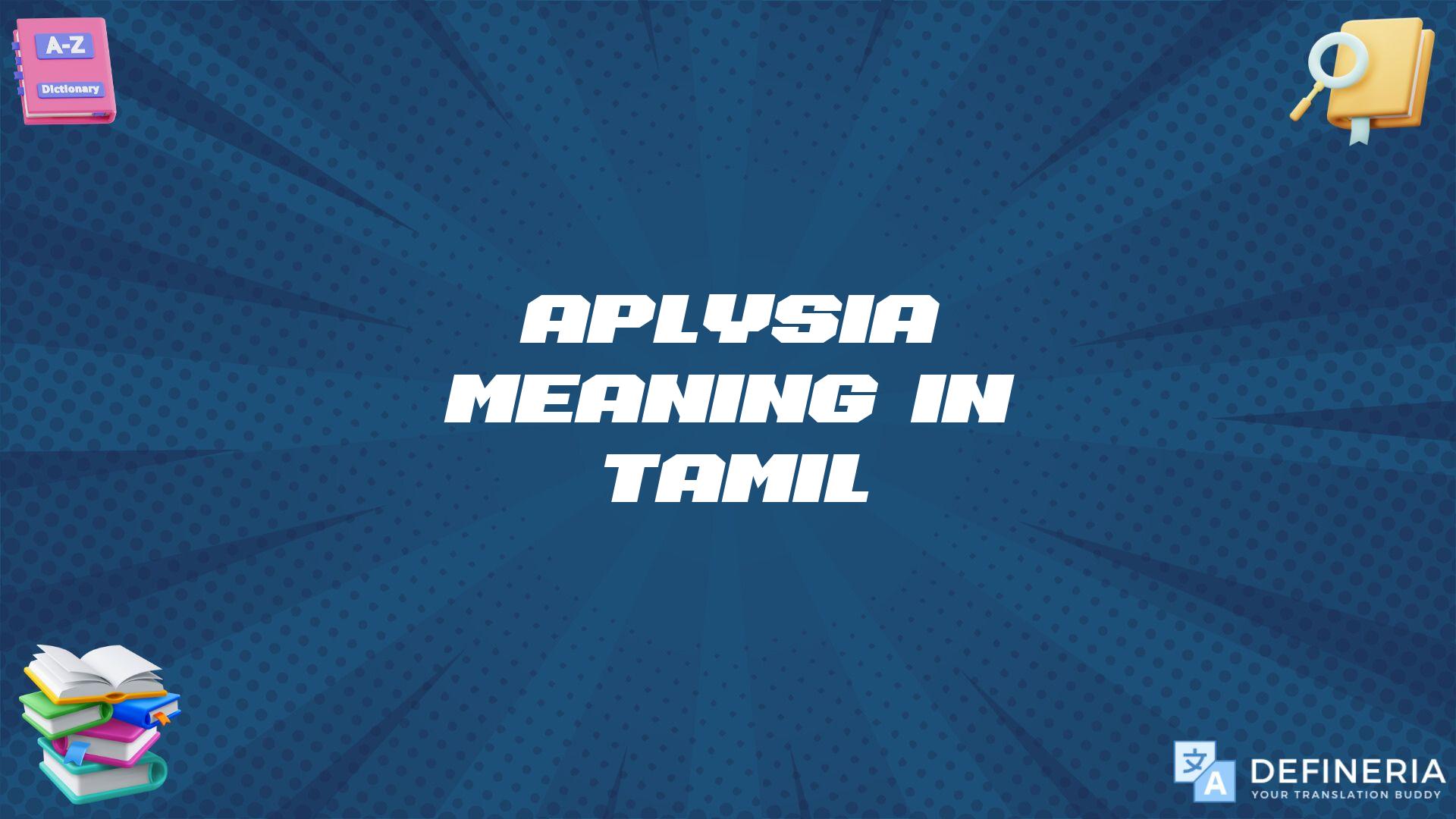 Aplysia Meaning In Tamil