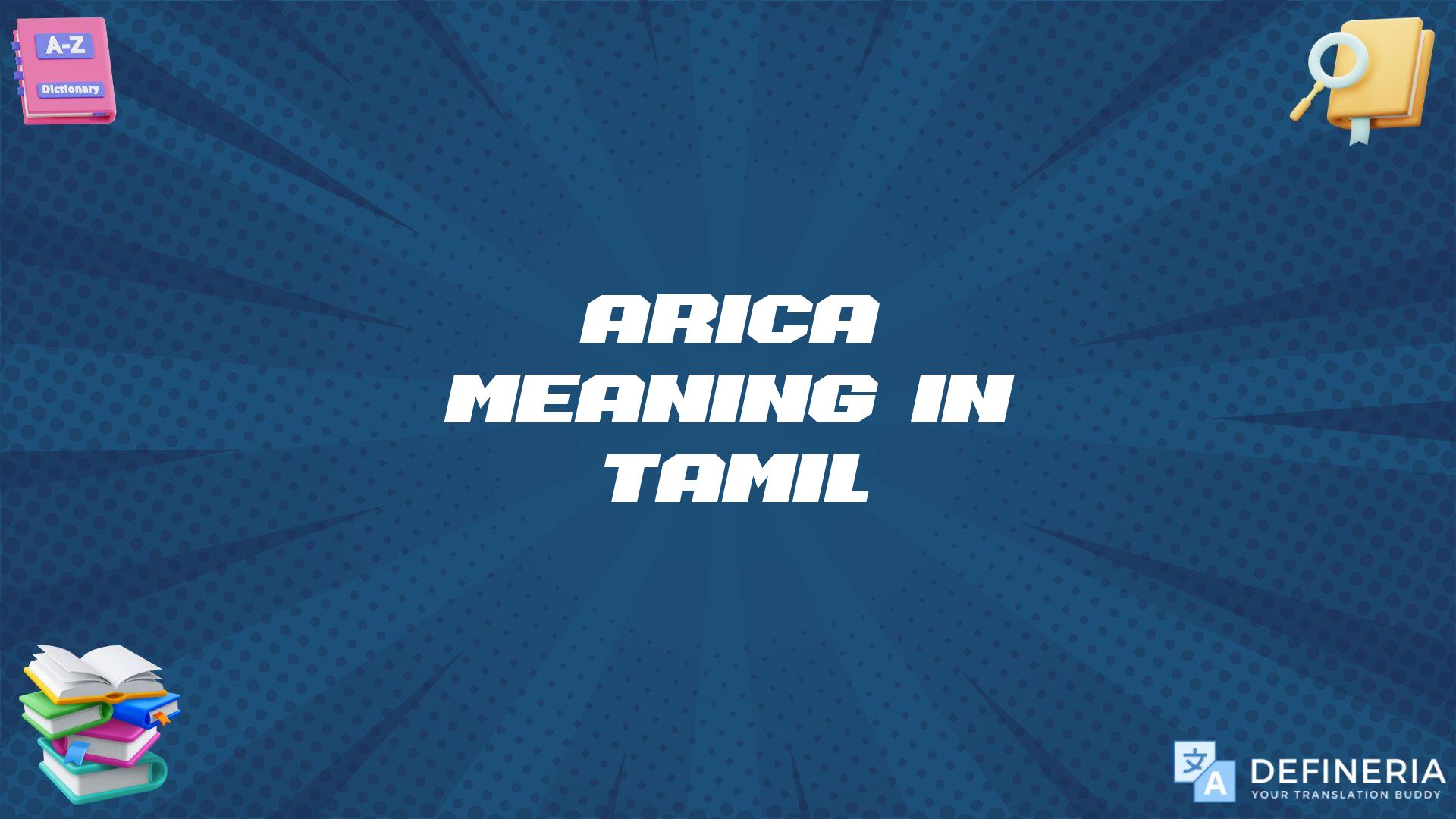 Arica Meaning In Tamil