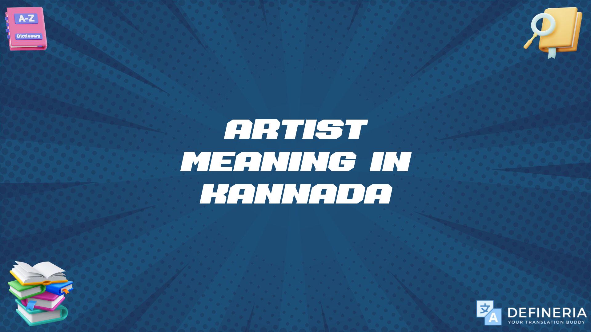 Artist Meaning In Kannada