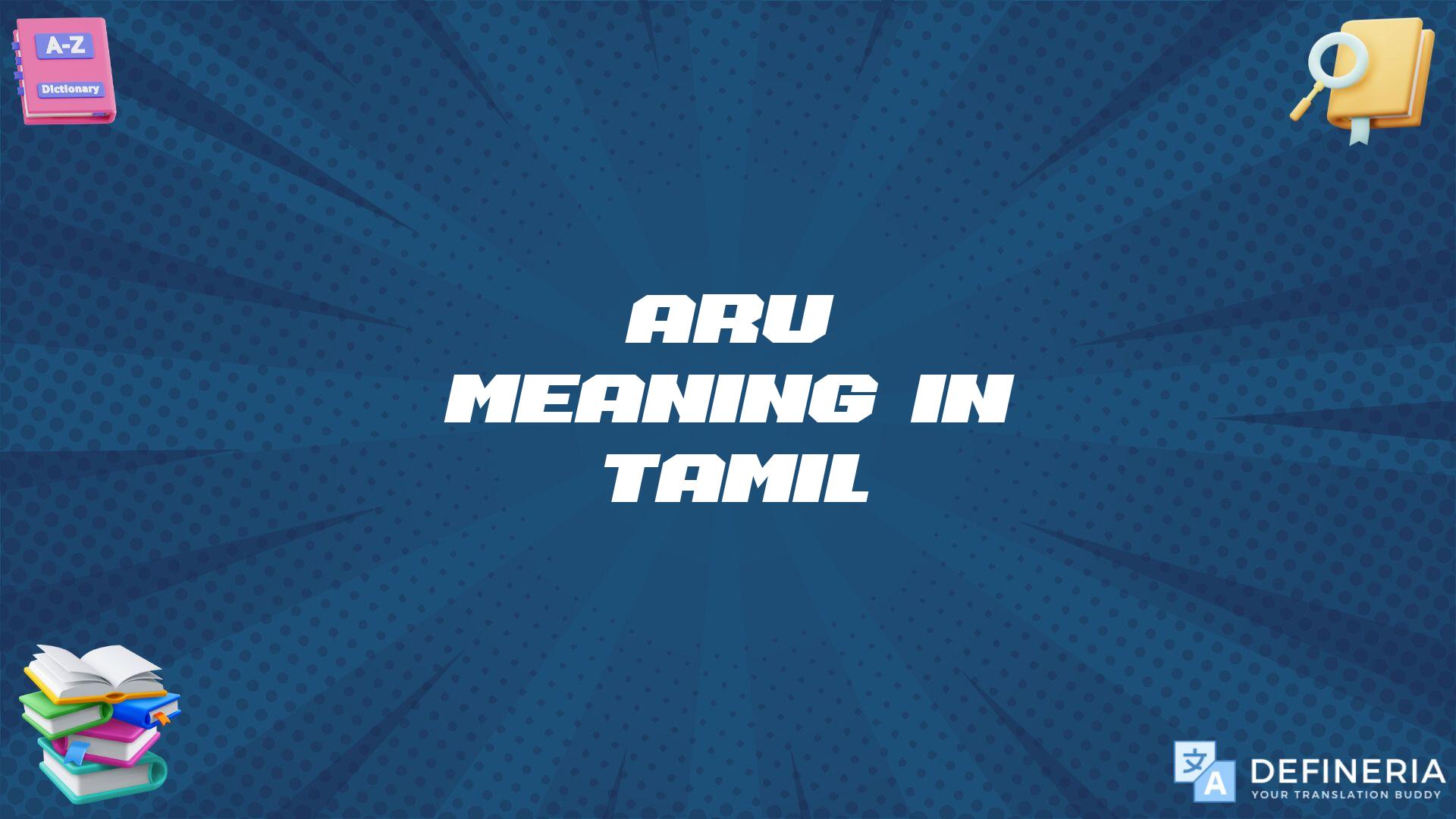 Aru Meaning In Tamil