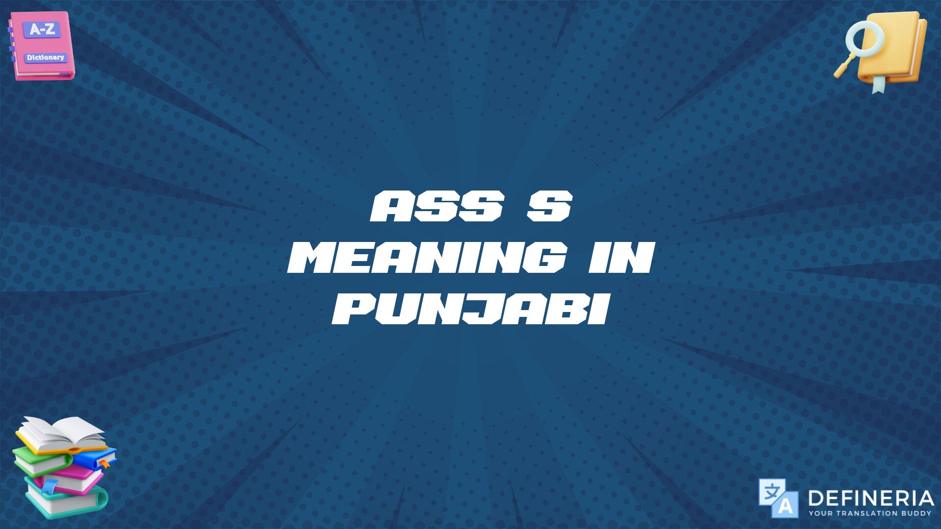 Ass’s Meaning In Punjabi