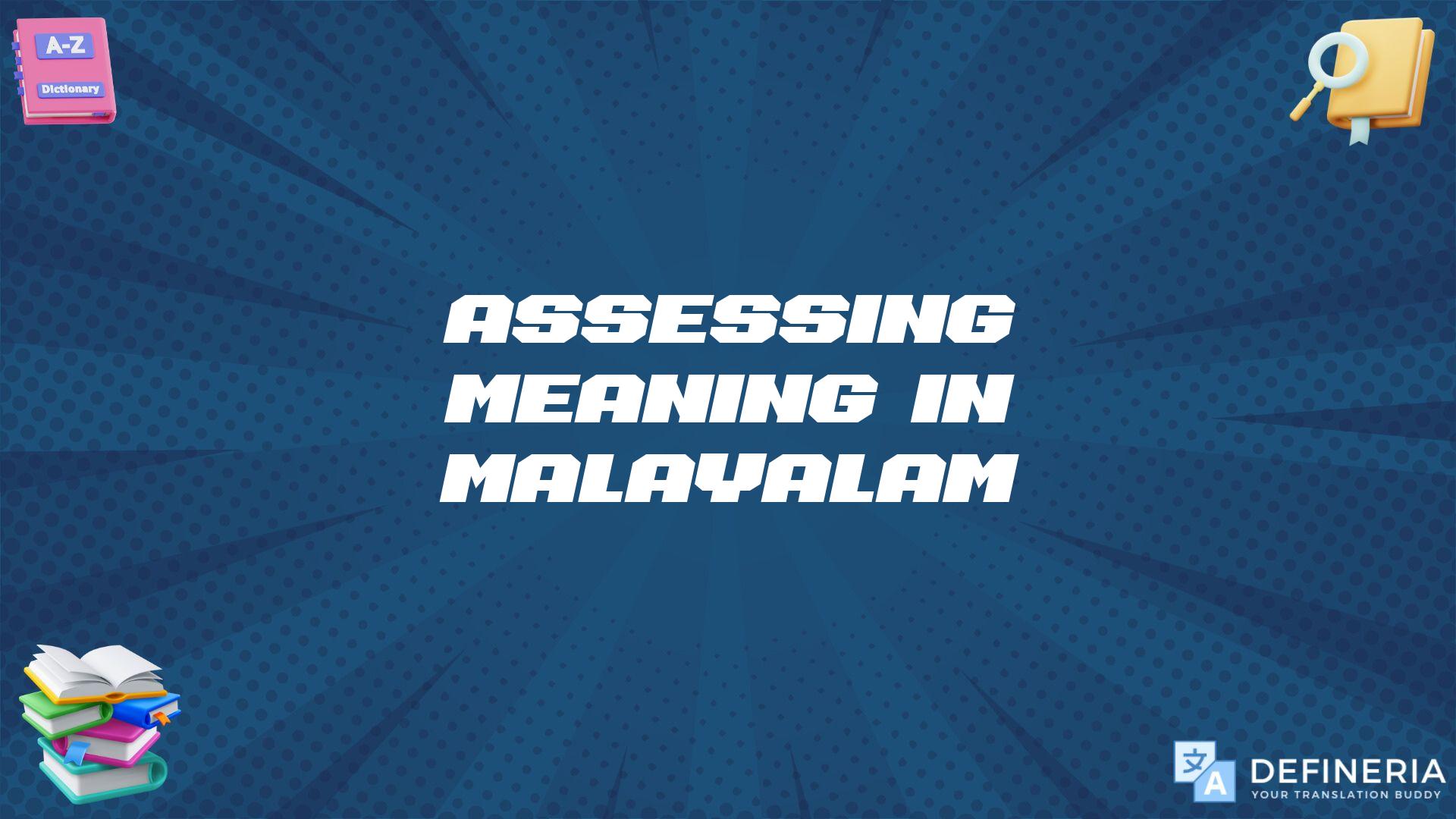 Assessing Meaning In Malayalam